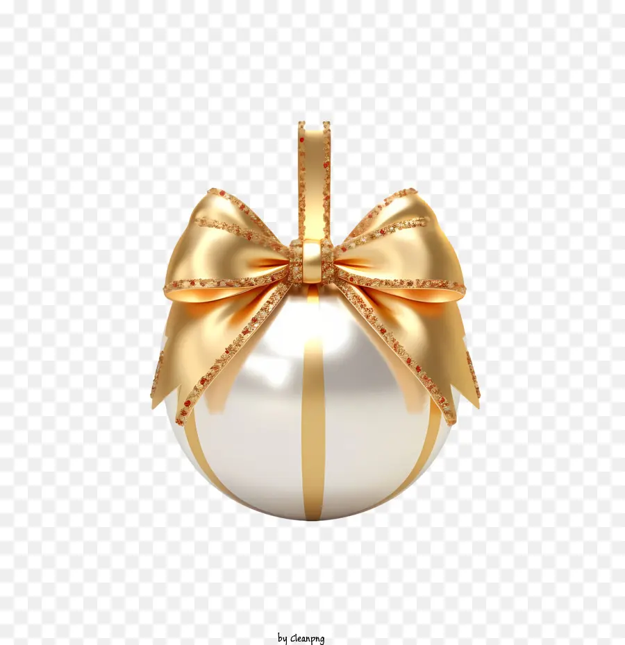 Bola De Natal，Ouro PNG