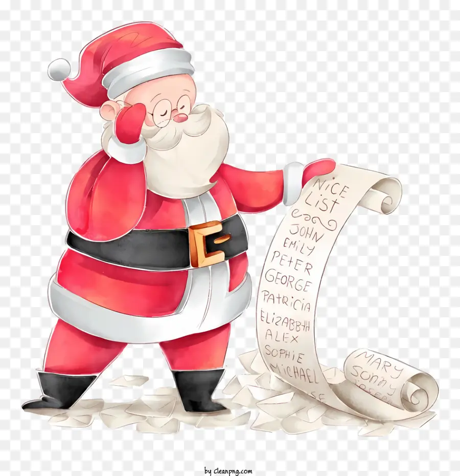 Papai Noel，Ilustração Em Aquarela PNG