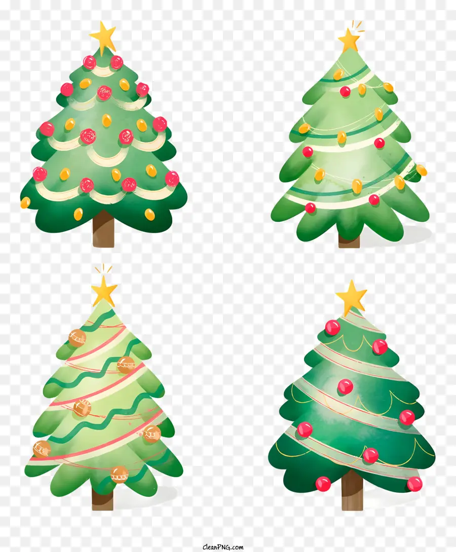 árvores De Natal，Decorações Do Feriado PNG