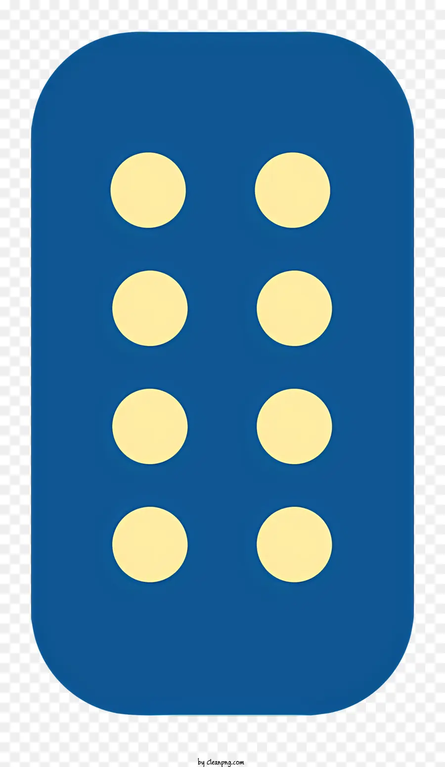 Quadrado Azul，Pontos Amarelos PNG