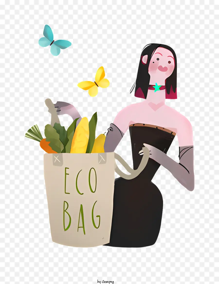 Eco Bag，Bolsa De Compras Sustentável PNG
