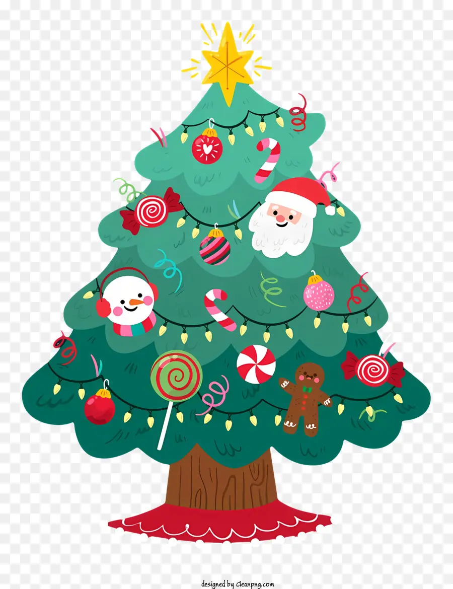 Decorações Para Árvores De Natal，Bastões De Doces PNG