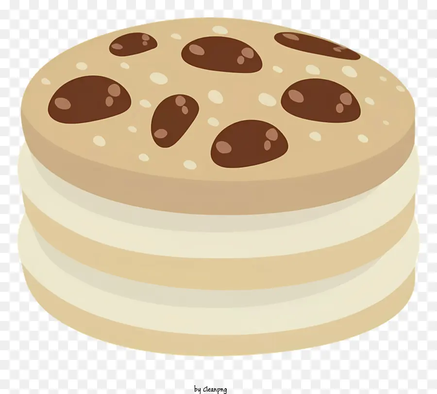 Chocolate Chip Cookie，Placa PNG