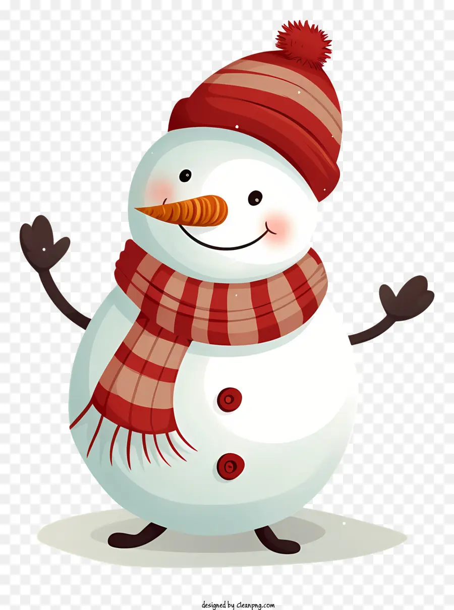 Boneco De Neve，Lenço Vermelho PNG