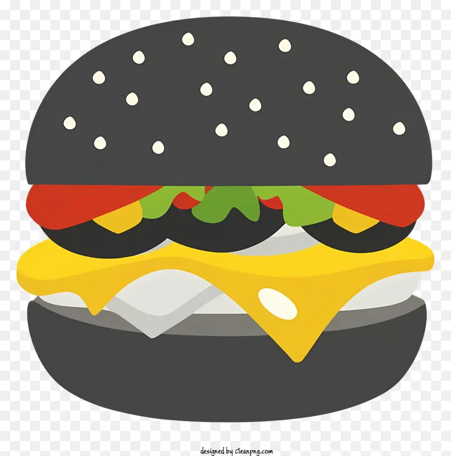 Hamburger Preto，Cheeseburger PNG