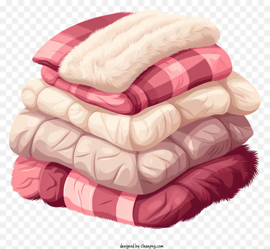 Cobertores Rosa，Cobertores Brancos PNG