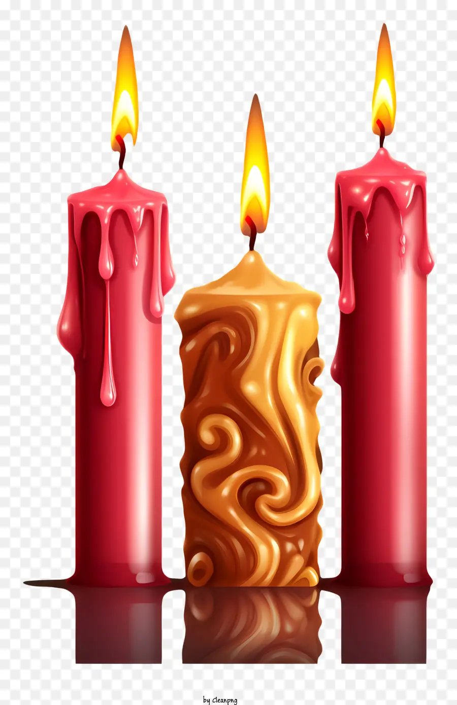 Velas Com Cera Pingando，Cera De Velas PNG