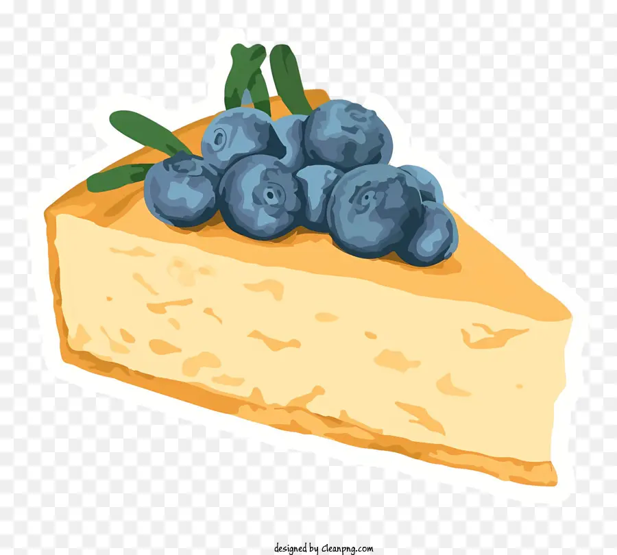 Bolo De Queijo Azul，Blueberries Frescas PNG