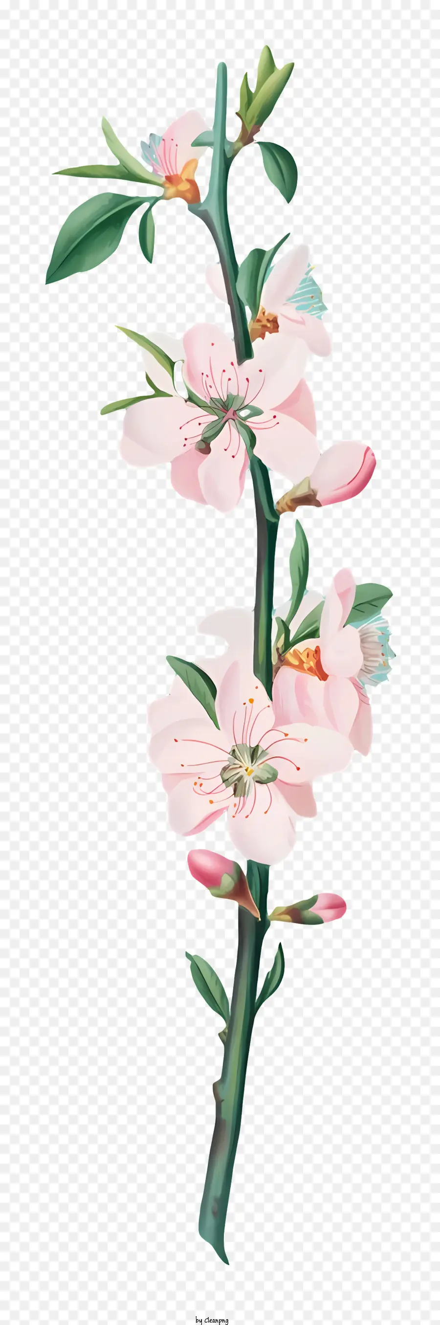 árvore De Flores，Flores Cor De Rosa PNG