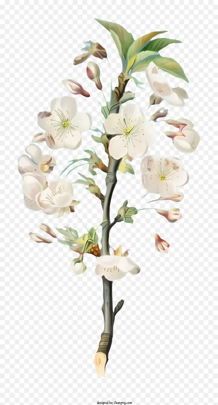 Flor De Cereja árvore，Flores Brancas PNG
