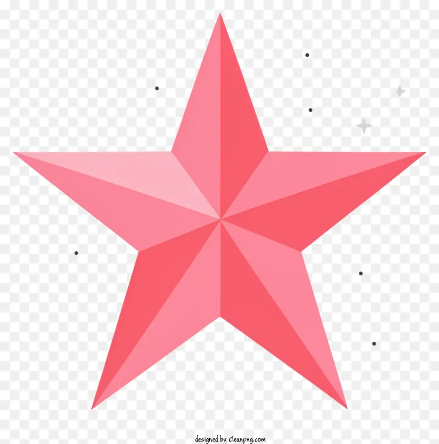 Cor De Rosa Estrelas，Estrela De Cinco Pontas PNG