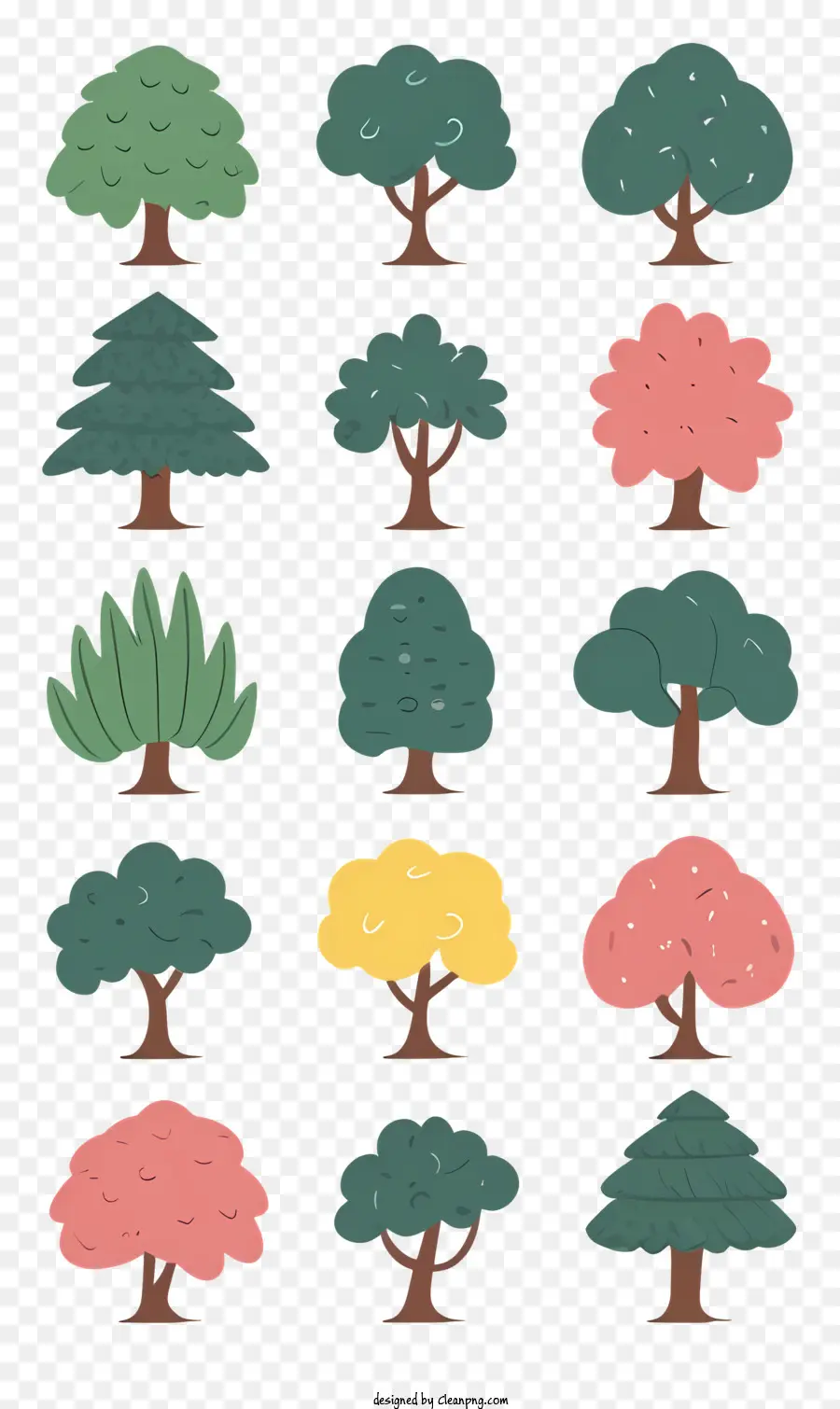 Designs De árvores，árvores De Carvalho PNG