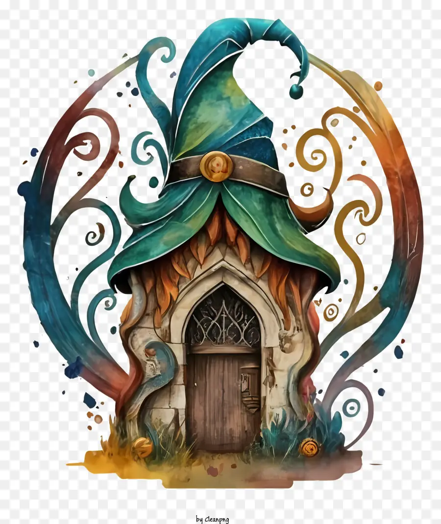 Gnome Hut，Imagem Colorida PNG