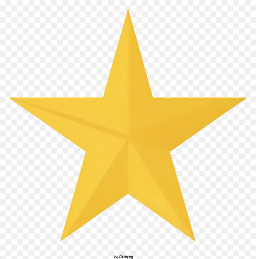Estrela Dourada，Símbolo Da Grandeza PNG