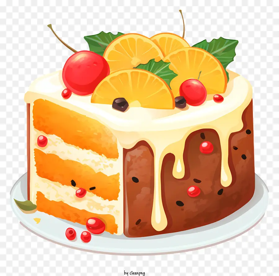 Bolo，Bolo De Frutas PNG