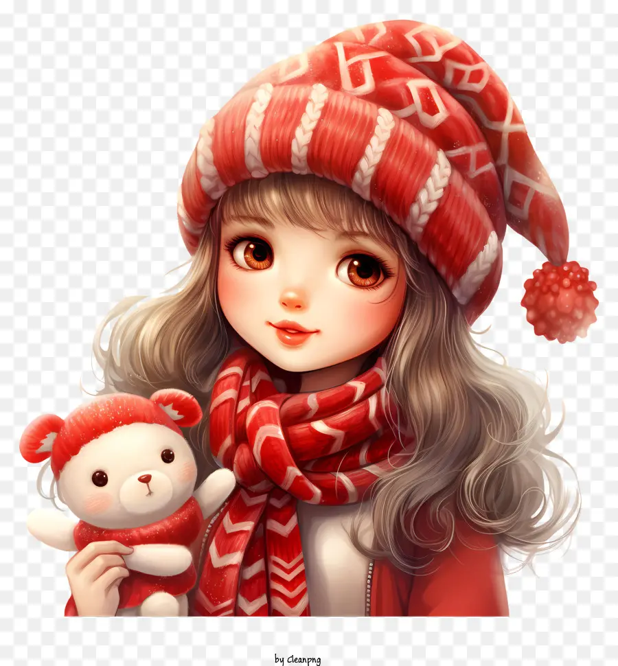 Menina Dos Desenhos Animados，A Red Hat PNG