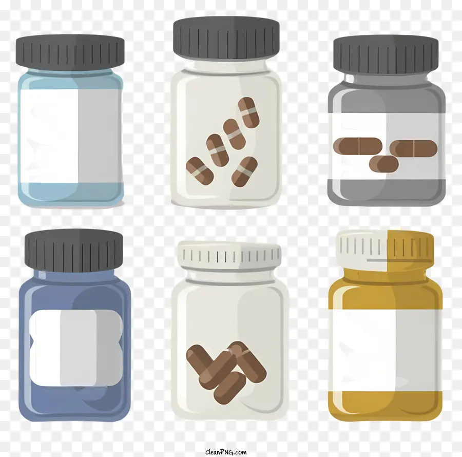 Medicamentos，Garrafas De Vidro PNG