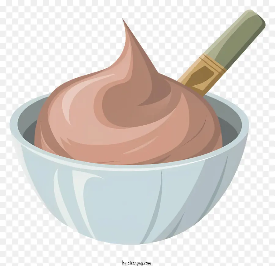 Chegado A Chantilly De Chocolate，Tigela PNG