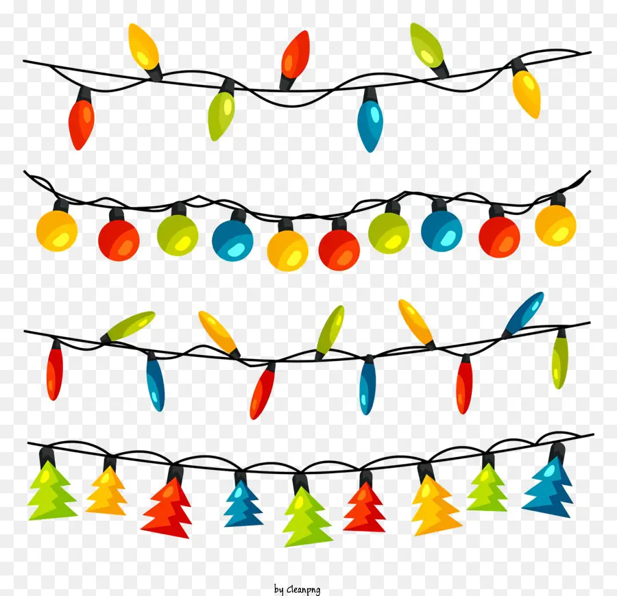Luzes De Natal，Decorações Do Feriado PNG