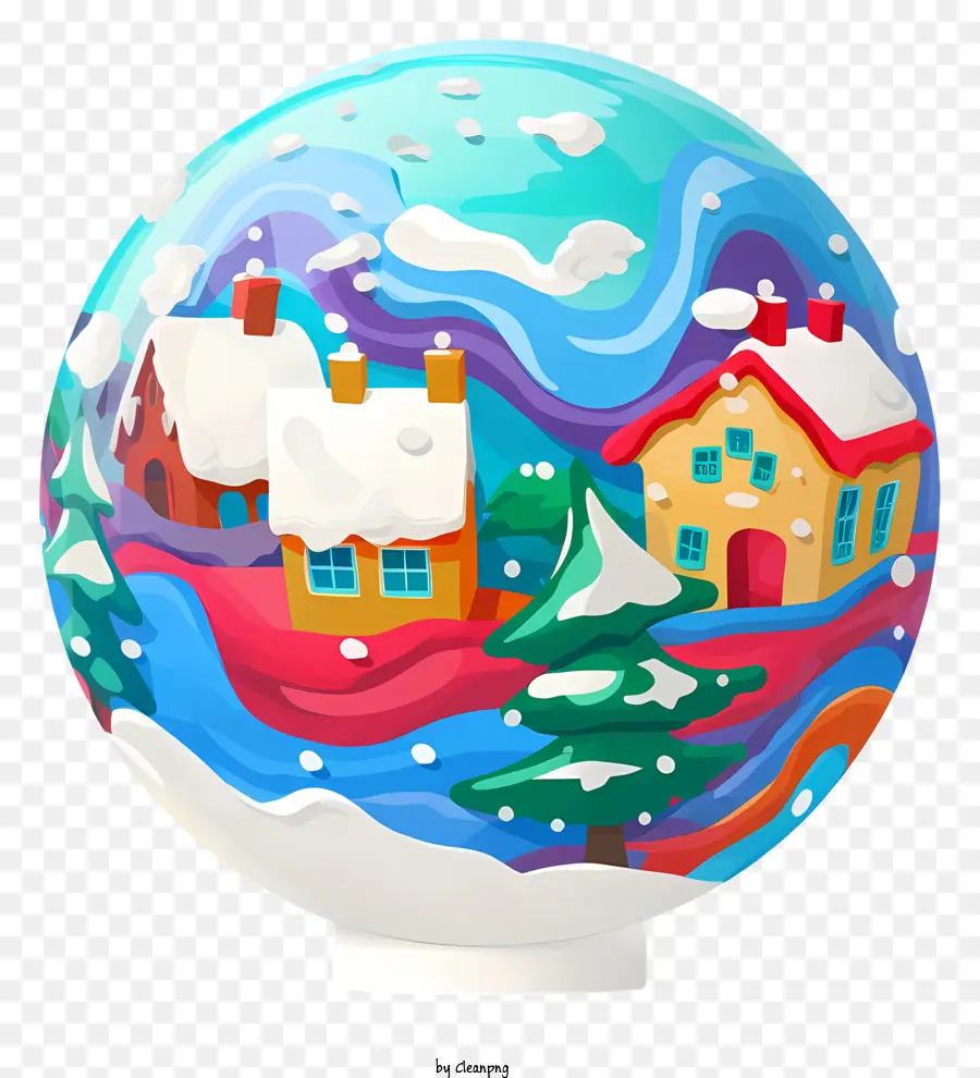 Globo De Neve，Cidade Pequena PNG