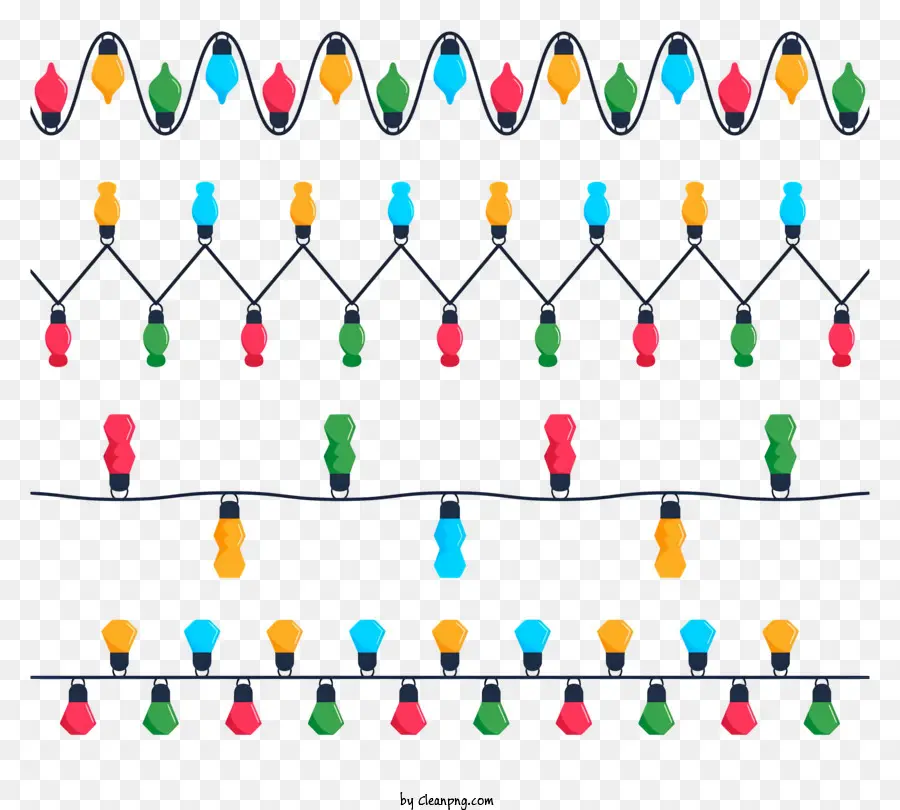 Luzes De Natal，Seqüência De Luzes PNG