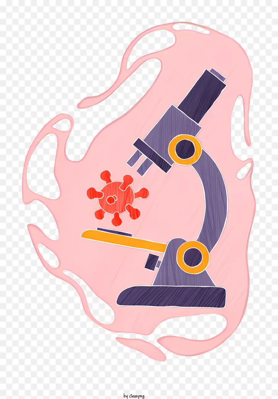 Microscópio，Vírus PNG