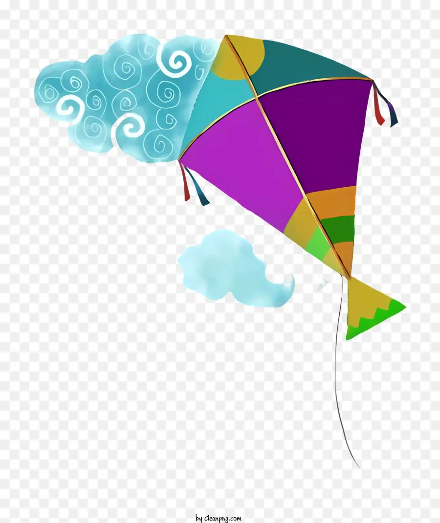 Kite，Colorido Pipa PNG