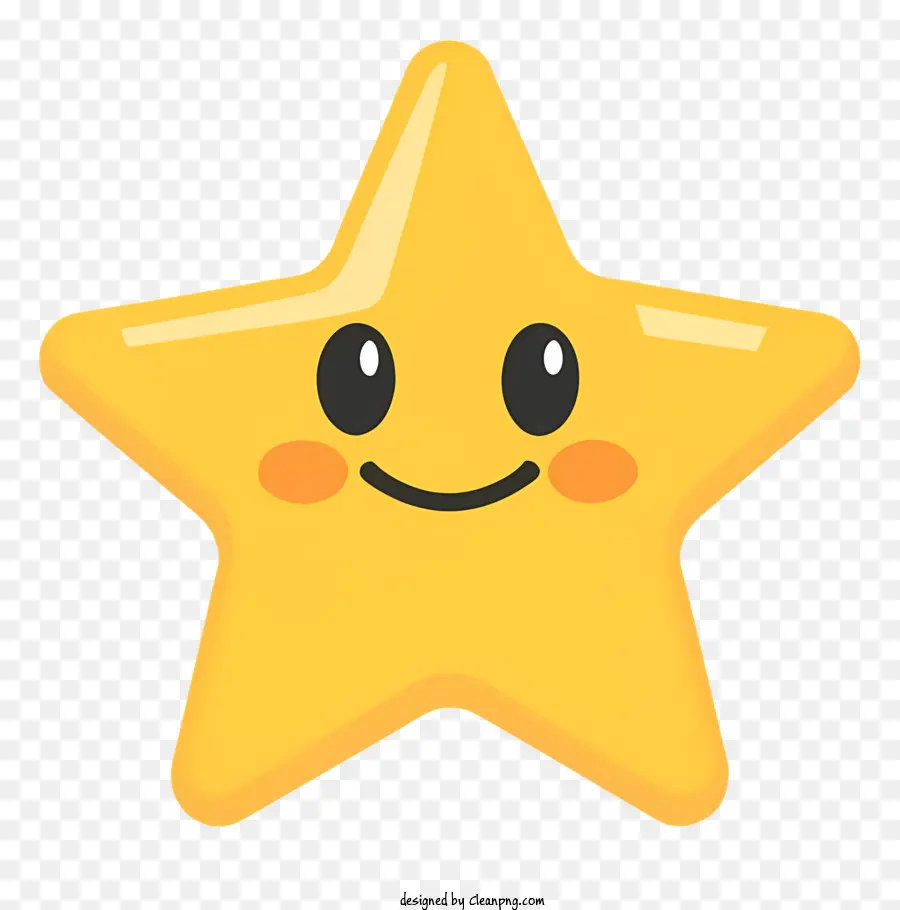 Estrela Amarela，Smiley Face PNG