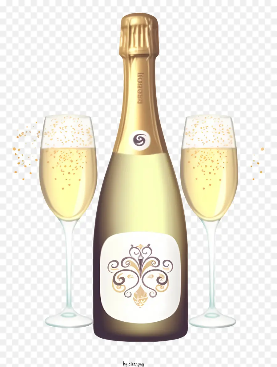 Vinho Espumante，Garrafa De Champanhe PNG