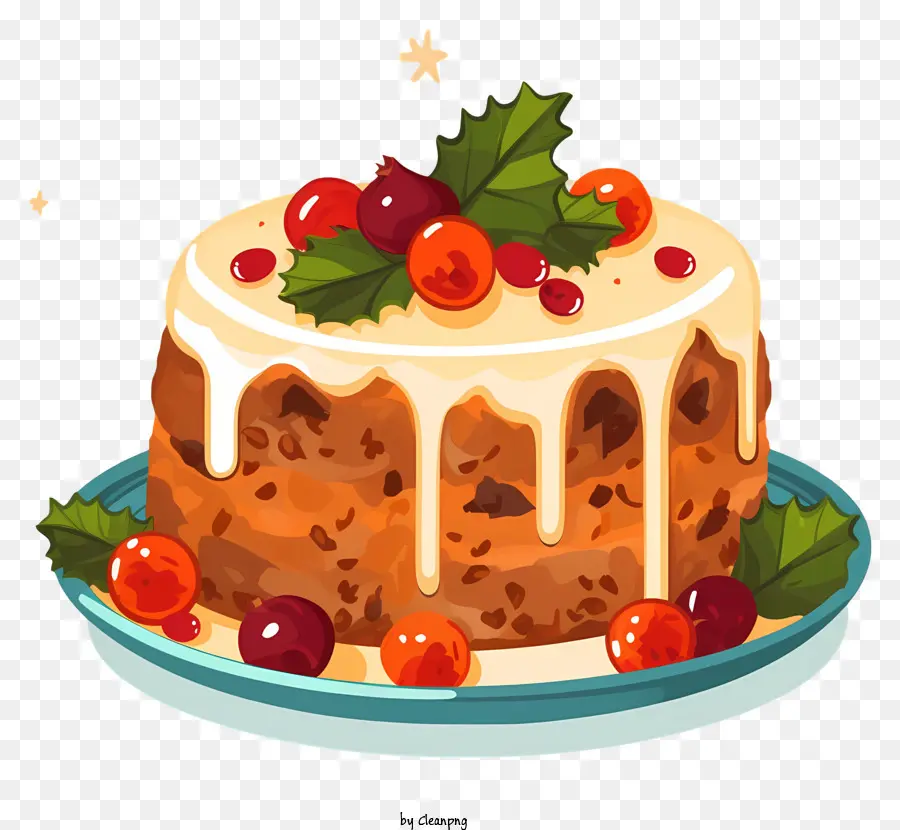 Bolo De Natal，Bolo De Frutas PNG