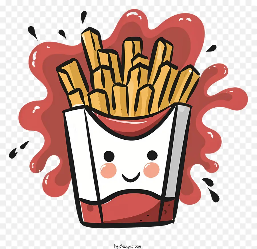 Cartoon，Batatas Fritas PNG