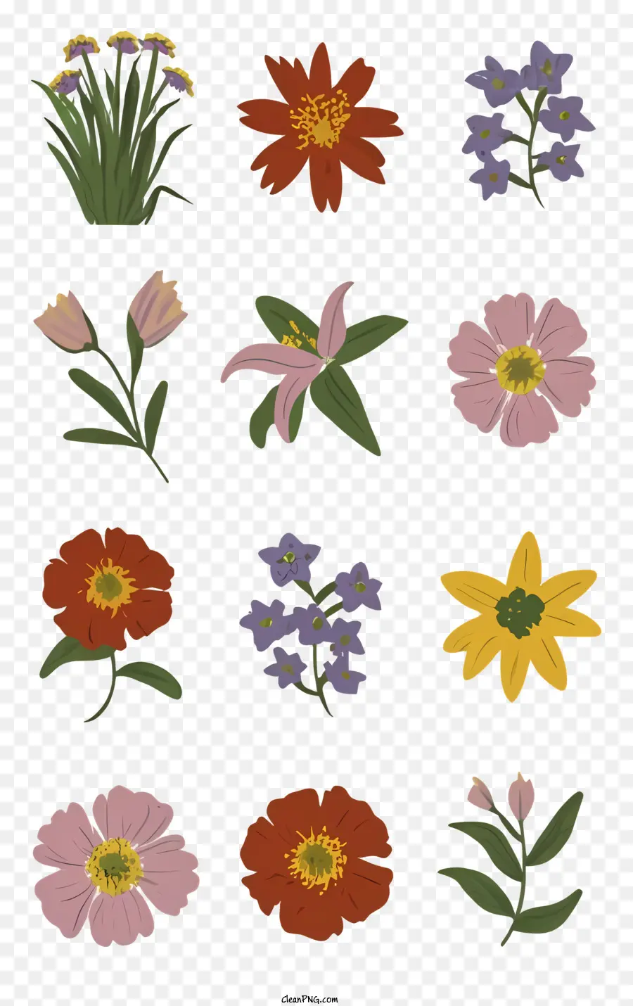 Arranjos De Flores，Padrões Florais PNG