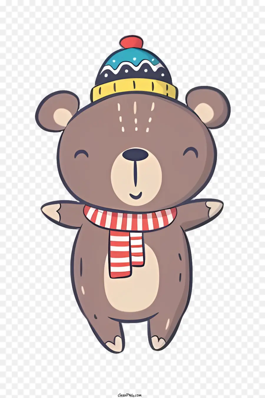 Urso Bonito，Chapéu De Malha PNG