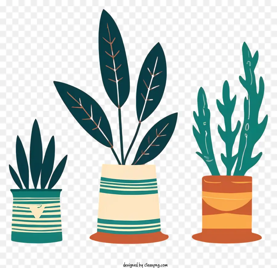 Vasos De Plantas，Deixa PNG