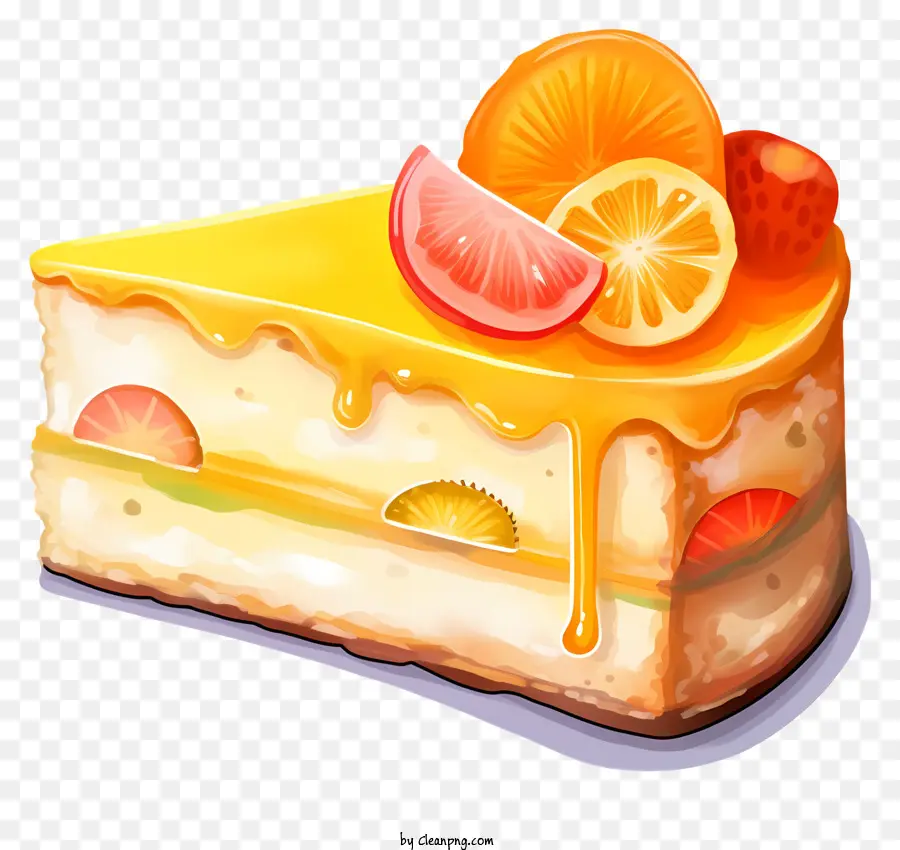 Cheesecake，Fatias Da Fruta PNG