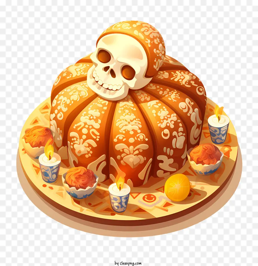 Pan De Muerto，Pão PNG