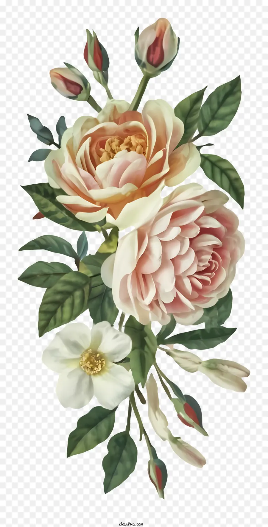 Rose Bouquet，Rosas Cor De Rosa PNG