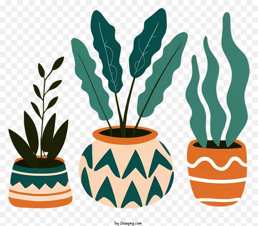 Vasos De Plantas，Plantas De Interior PNG