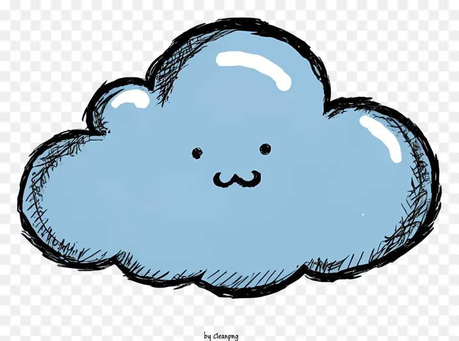 Cartoon Nuvem，Cloud Feliz PNG