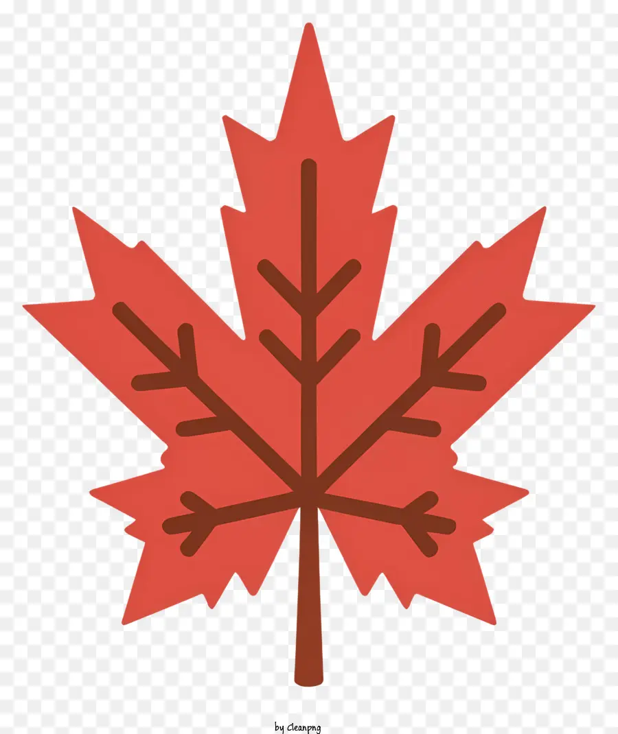 Red Maple Leaf，Pequenos Pontos Marrons PNG