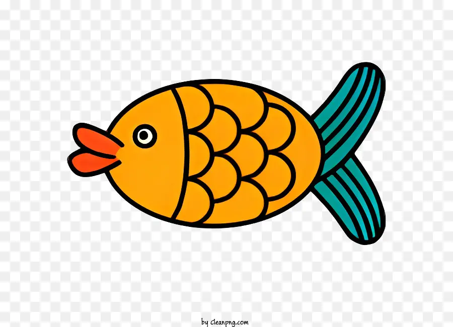 Pequeno Peixe Dourado，Peixe De Cauda Longa PNG