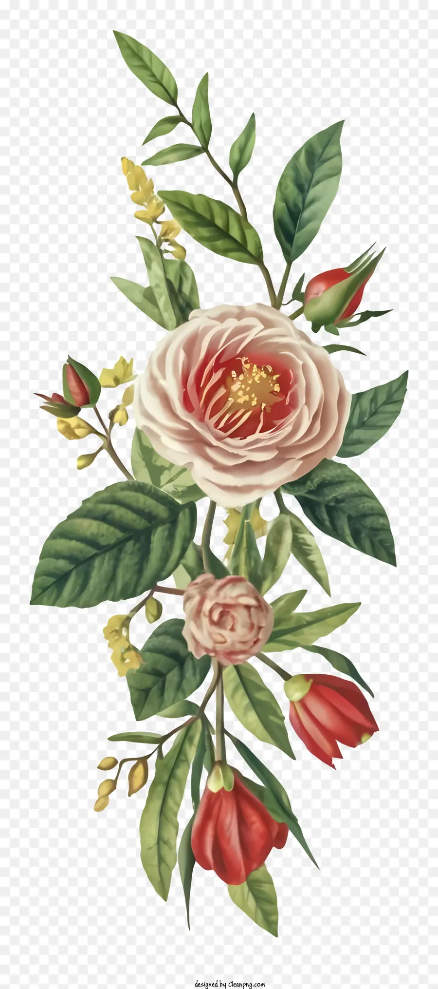 Buquê，Rosas Cor De Rosa PNG
