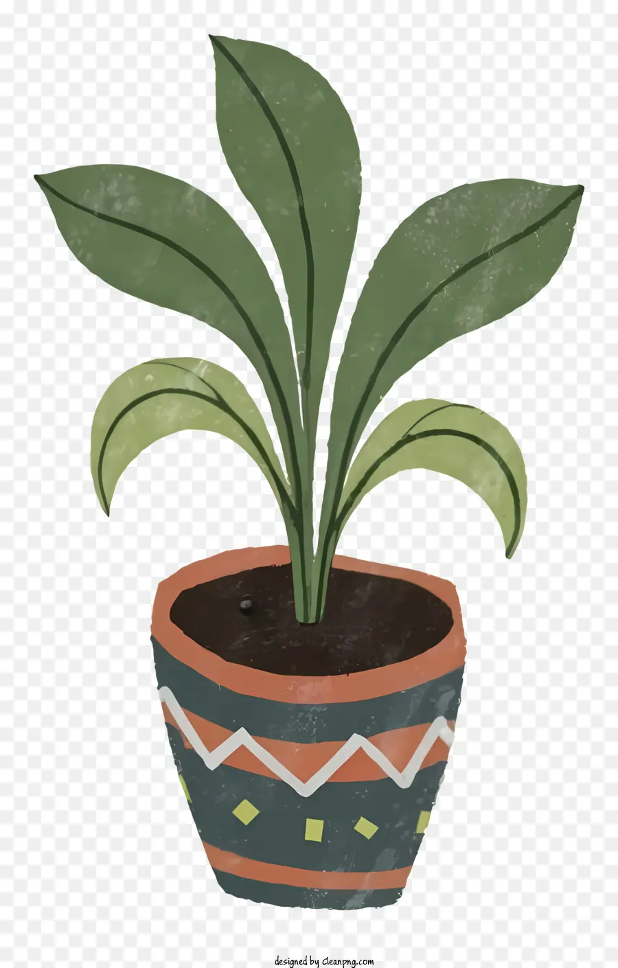 Pequena Planta Em Vasos，Planta De Folhas Verdes PNG