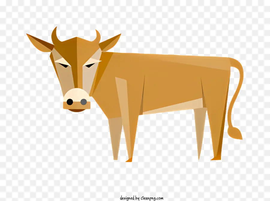 Brown Cow，Bandana Branca PNG