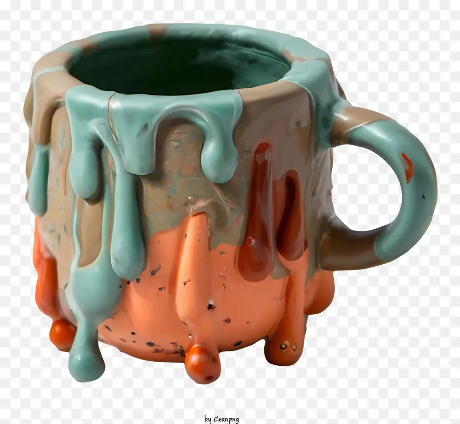 Copo De Cerâmica，Caneca Pingando PNG