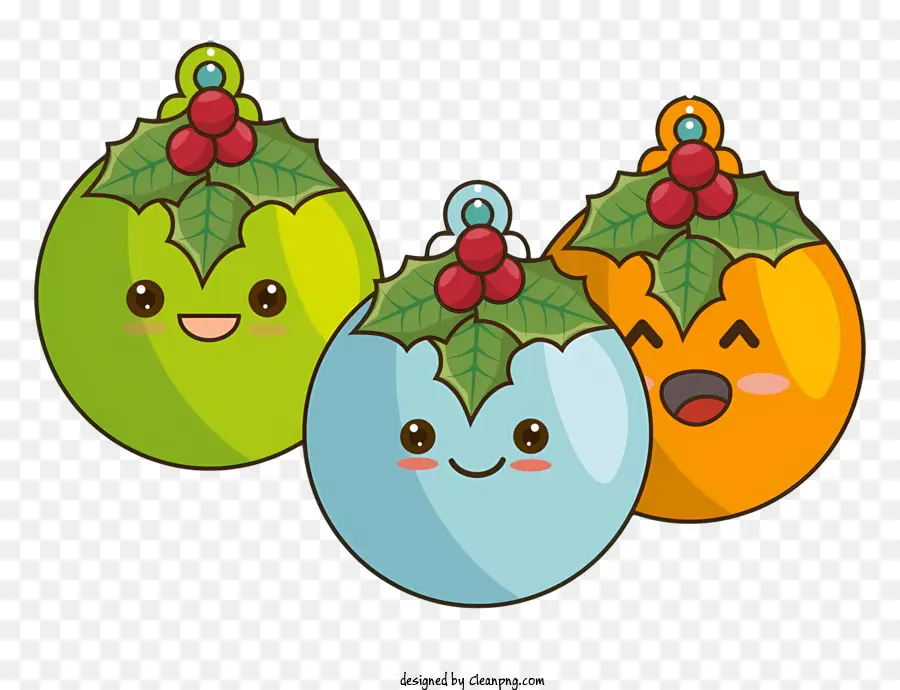 Enfeites De Natal，Expressões Faciais PNG