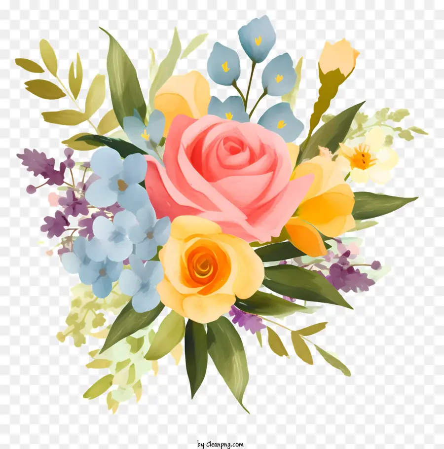 Bouquet Of Flowers，Rosas PNG