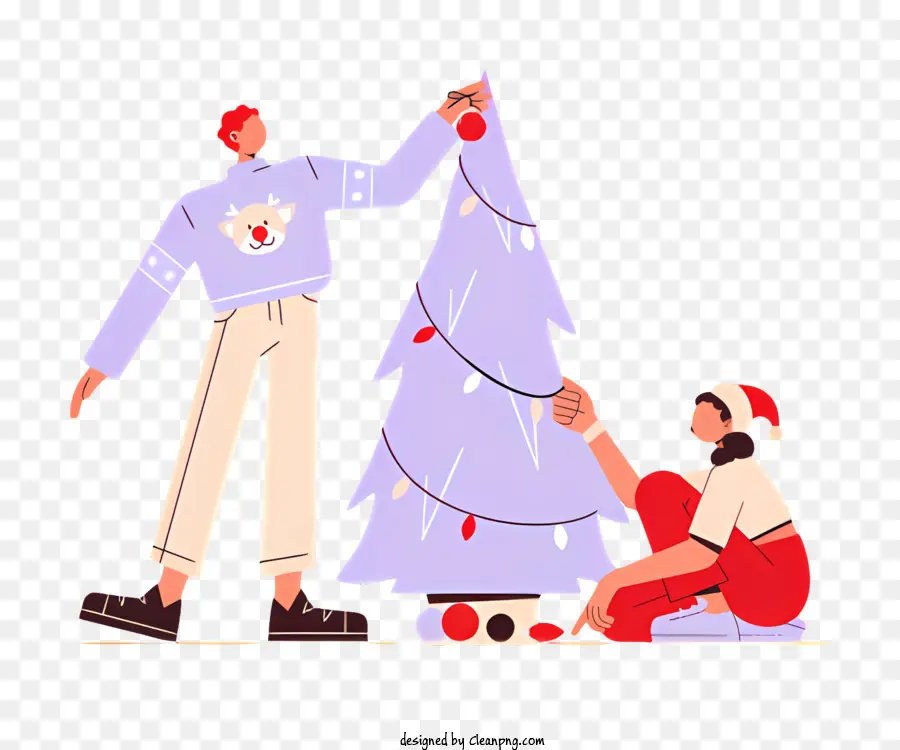 Decoração Da árvore De Natal，Ilustração Dos Desenhos Animados PNG