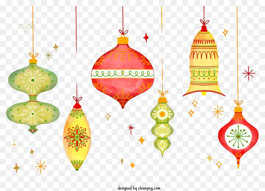 Enfeites De Natal，Ornamentos Pendurados PNG