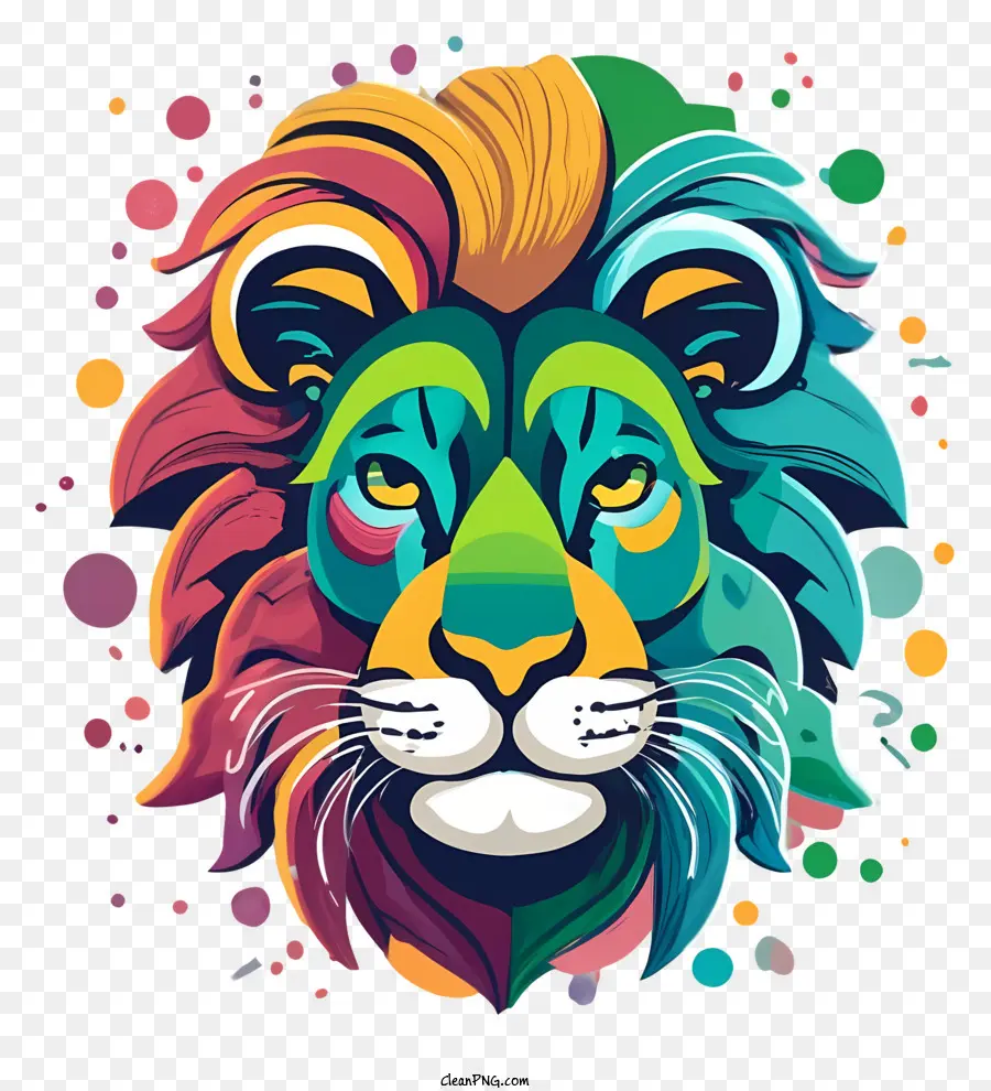 Leão，Colorido PNG